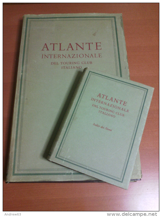 ATLANTE INTERNAZIONALE - Touring Club Italiano TCI - Ottava Edizione - 1968 - Completo Del Volume Indice Dei Nomi - P... - Histoire, Philosophie Et Géographie