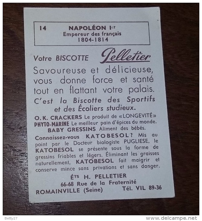 Image, Biscottes Pelletier -N°14   NAPOLEON BONAPARTE - Animaux