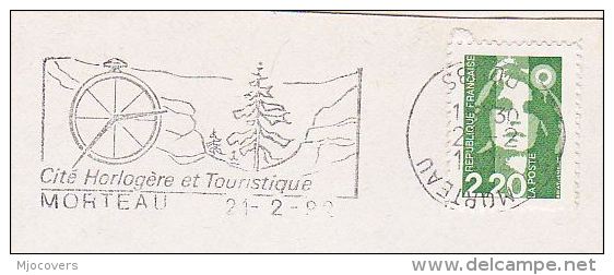 1992  FRANCE Stamps COVER Illus SLOGAN Pmk MOREAU WATCHMAKING CITY Ilus WATCH  Clock - Clocks