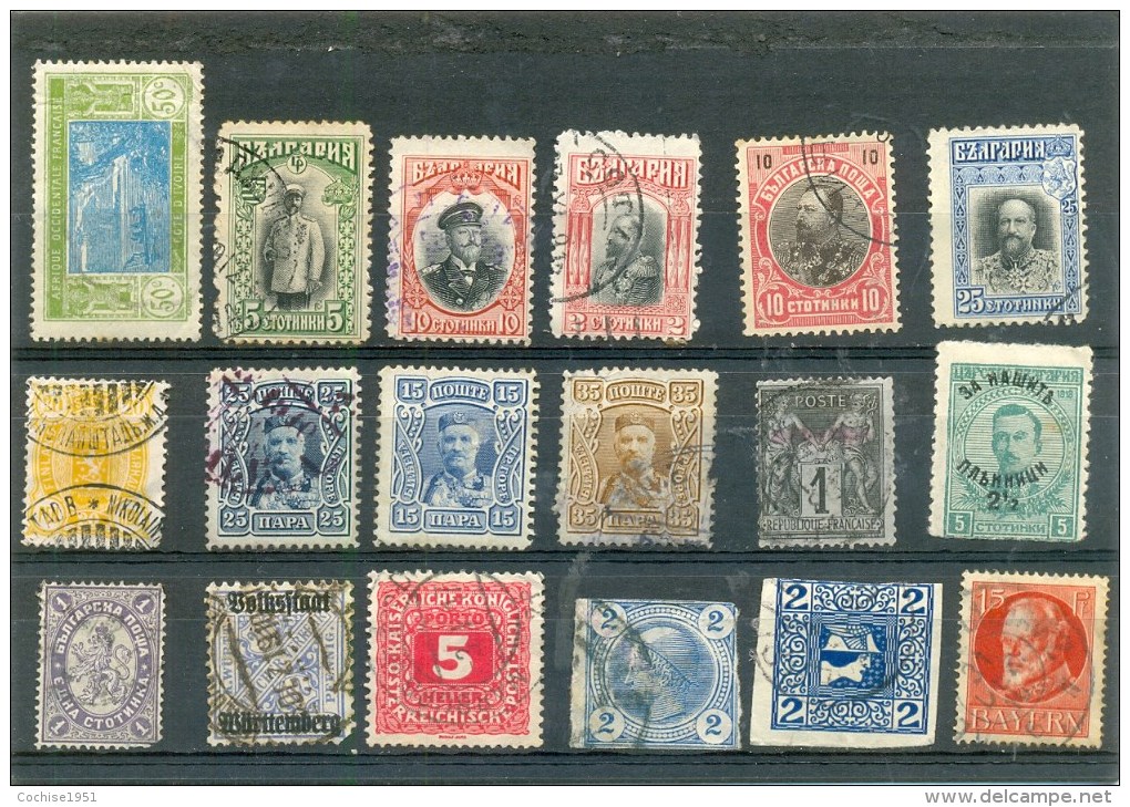 TIMBRES ANCIENS - 18 Différents - Voir Scan - Lots & Kiloware (mixtures) - Max. 999 Stamps