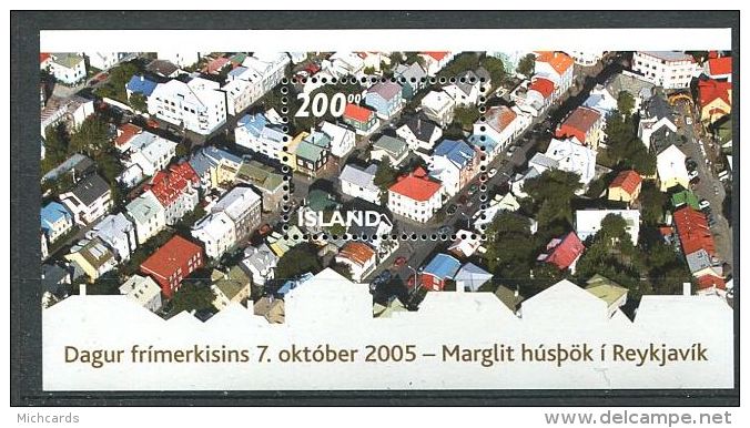 153 ISLANDE 2005 - Toits De La Capitale (Yvert BF 39) Neuf ** (MNH) Sans Trace De Charniere - Unused Stamps
