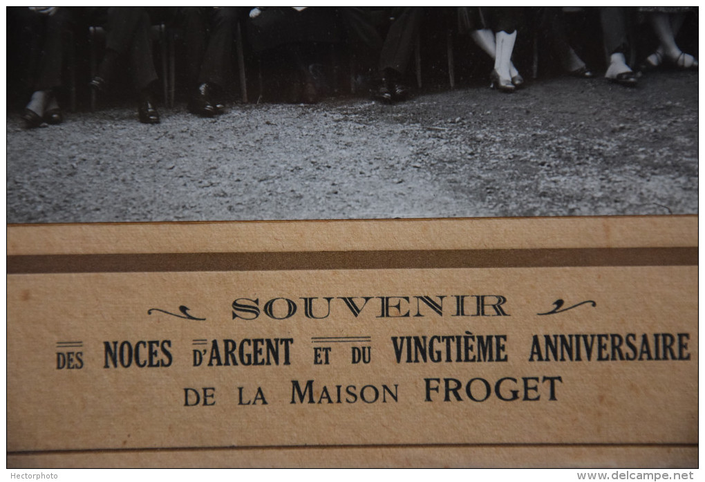 Maison FROGET Automobiles COTTIN Et DESGOUTTES Lyon Paris Affiche Portrait Groupe 1920 1930 Photo Tarare Etienne Rare - Unclassified