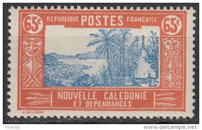 Nouvelle Calédonie Année 1928 / 38 Y&T N° 151 Neufs ** MNH Paysage, Fleuve, Hutte, Guerrier Départ à 50 % De La Cote à V - Neufs