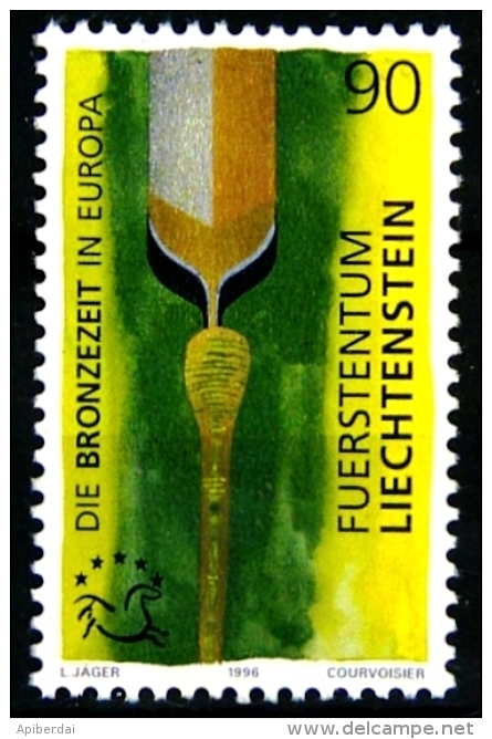 Liechtenstein - 1996 Age Du Bronze En Europe (unused Stamp +  FDC) - Storia Postale