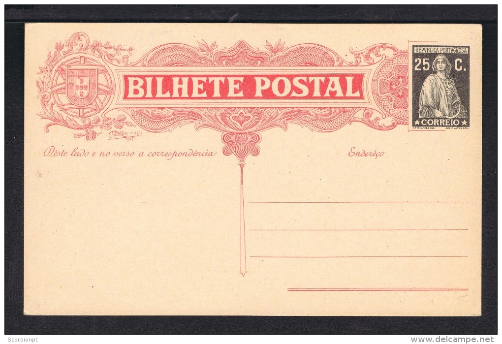 Mint Postal Stationery 1926´s  * 1930´s Portugal Sp3581 - Postal Stationery