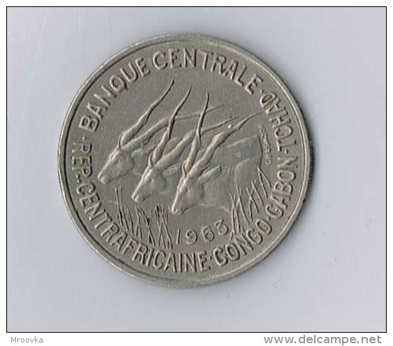 Afrique équatoriale 50 FRANCS 1963 Banque Centrale REP. CENTRAFRICAINE CONGO GABON TCHAD ANIMAL - Autres – Afrique