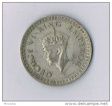 George VI British India Silver Half Rupee - 1943 - UK - England - Inde