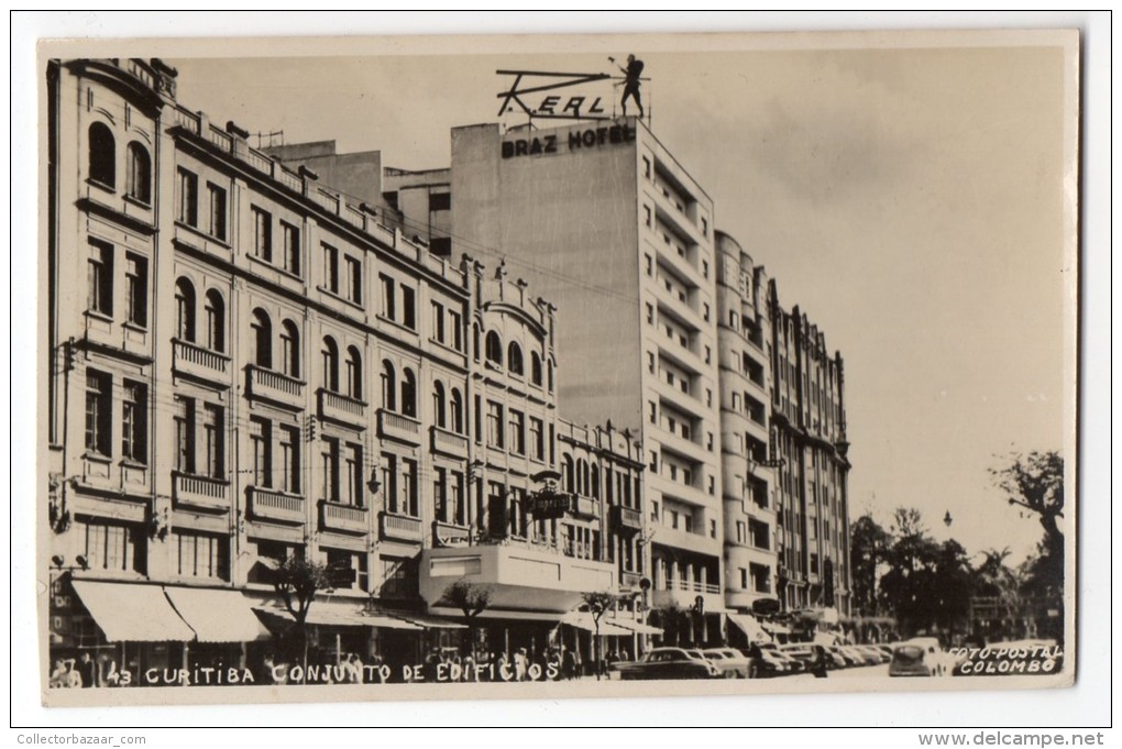 Brazil Curitiba Hotel Foto Cartao Postal Carte Postale Vintage Original Ca1950 Postcard Cpa Ak (W4_1762) - Curitiba