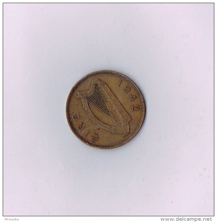 1942  IRELAND / EIRE HEN & CHICKS 1d PENNY  COIN - Irland