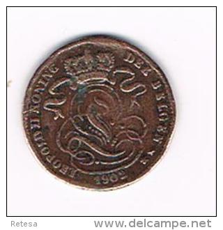 ***  LEOPOLD II   1 CENTIEM   1902 VL - 1 Cent