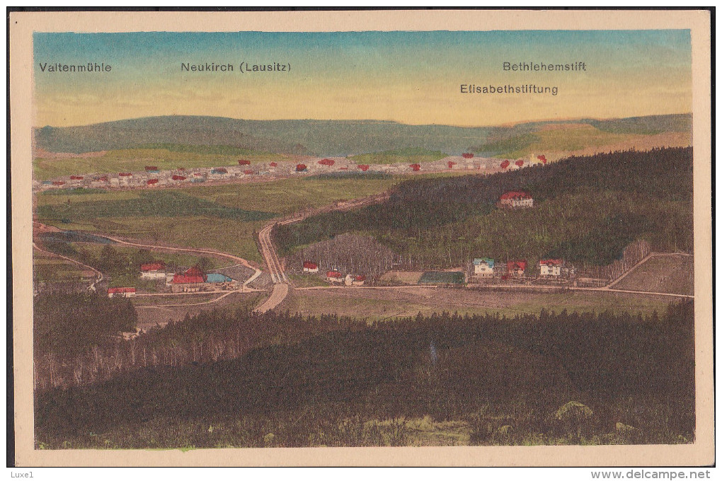 GERMANY , VALTENMUHLE ,  NEUKIRCH ,  BETHLEHEMSTIFT , ELISABETHSTIFTUNG , OLD POSTCARD - Neukirch (Lausitz)