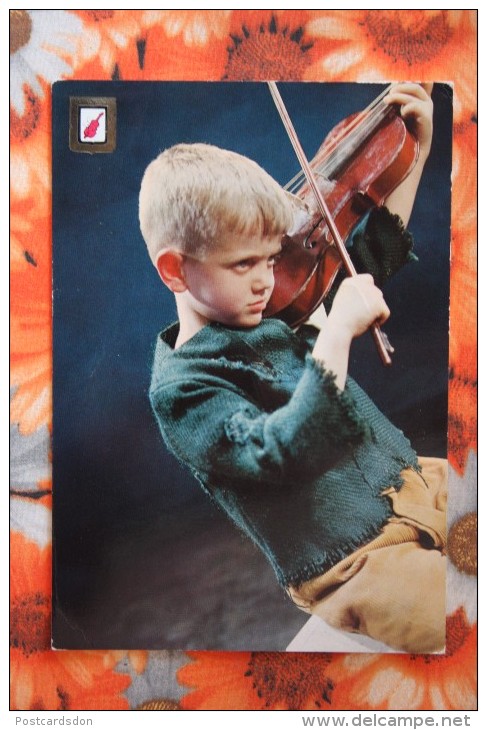 Spain / Espana - Old Postcard  - Violinista - VIOLIN PLAYER - OLD PC - 1960s - Musik Und Musikanten