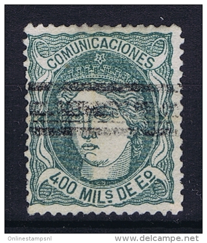 Spain: Mi 104 Ed 110  Used  1870 - Usados