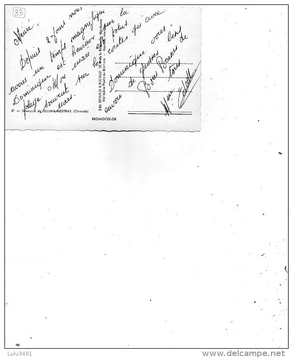 CPSM - GUJAN-MESTRAS (33) - Carte Multi-Vues Des Années 60 - Gujan-Mestras