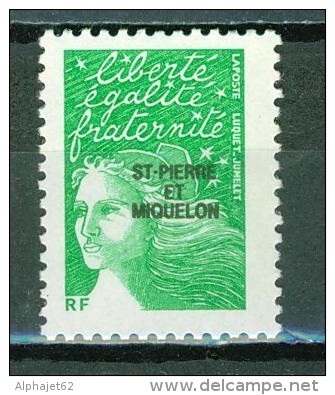 Marianne Du 14 Juillet - SAINT PIERRE ET MIQUELON - N° 793 France Surchargé - 2003 - Unused Stamps