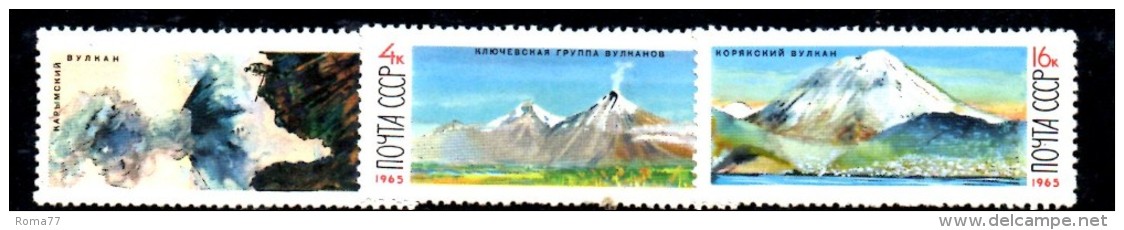 Y1307 - RUSSIA URSS 1965 , Unificato Serie 3033/35   ***  MNH  Vulcani - Nuovi