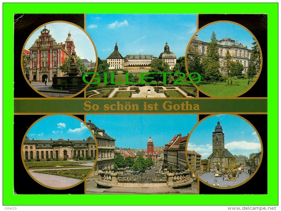 GOTHA, ALLEMAGNE - SO SCHON IST GOTHA  - 6 MULTIVIEWS - - Gotha