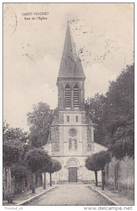 SAINT VINCENT DE TYROSSE 40 ( RUE DE L' EGLISE )  1915 - Saint Vincent De Tyrosse