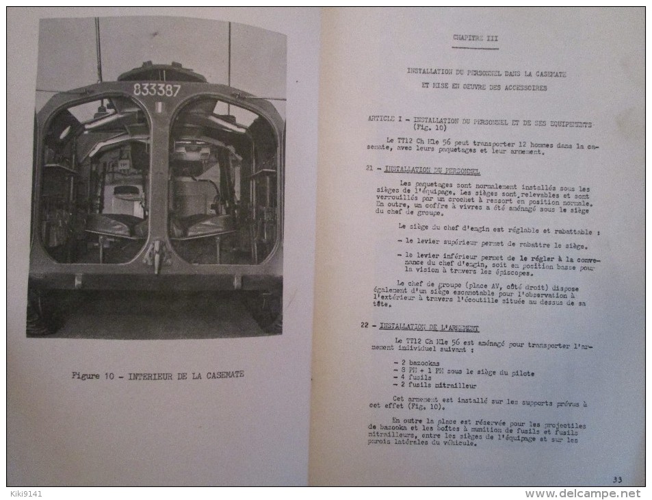 GUIDE D´ENTRETIEN DU VTT Mle 56   122 Pages  -  22 Illustrations + VIII Annexes - Véhicules