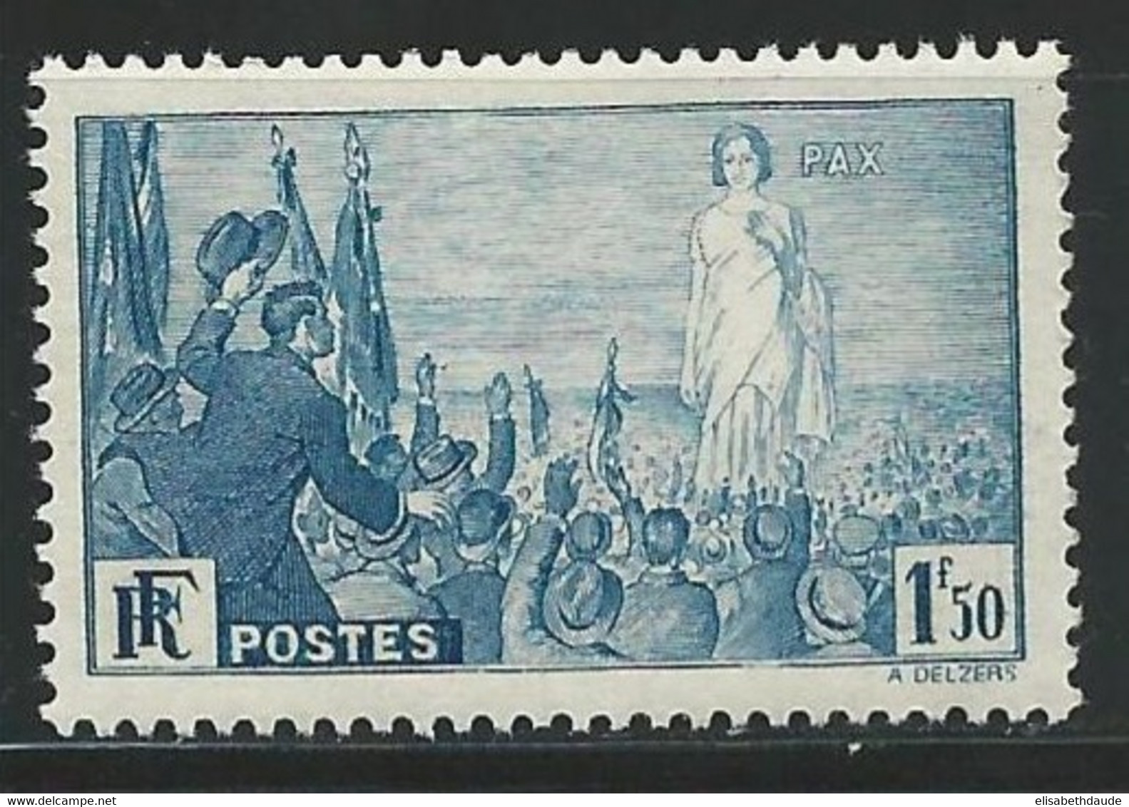 1936 - YVERT N° 328 * MLH CHARNIERE LEGERE - COTE = 17 EUR. - Nuevos