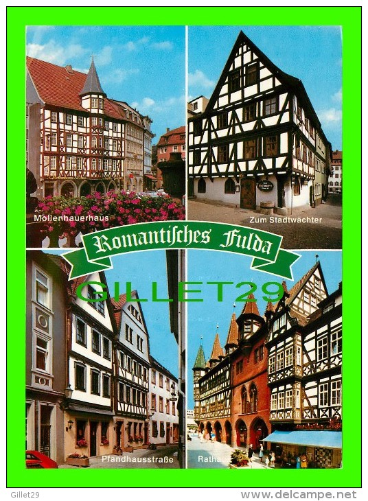 FULDA , ALLEMAGNE - BAROCKSTACT FULDA - 4 MULTIVIEWS - TRAVEL IN 1986 - - Fulda