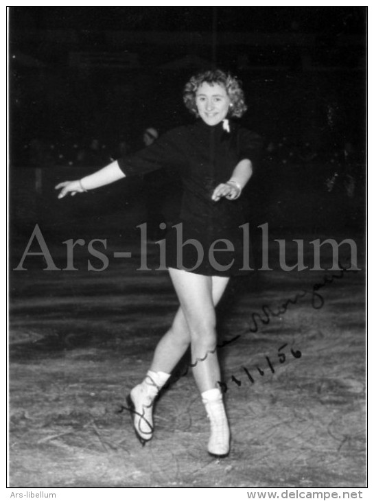 Photo Ancien / Femme / Woman / Kunstschaatsen / Patinage Artistique / Figure Skating / 1956 / Ph. G. Coens Borgerhout - Sport