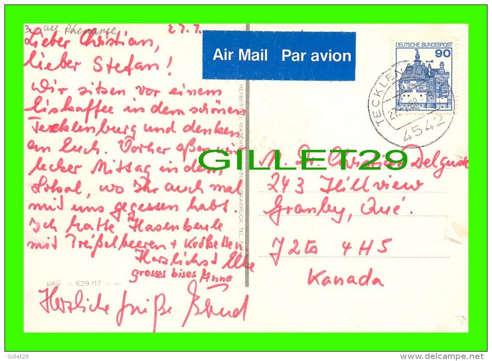 TECKLENBURG,  ALLEMAGNE  - GRUSSE AUS TECKLENBURG - 8 MULTIVIEWS - TRAVEL IN 1988 - - Steinfurt