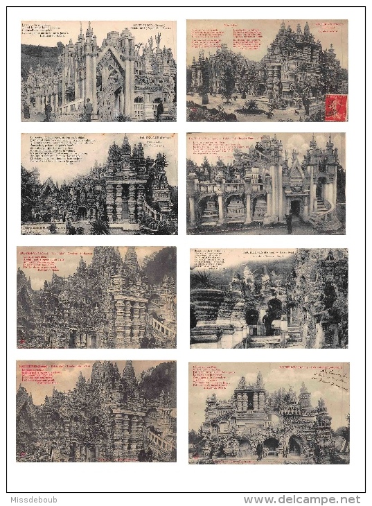 26 - Hauterives - LOT DE 8 Cpa - Palais Ideal - Toutes Les Cartes Sont Scannées - Hauterives