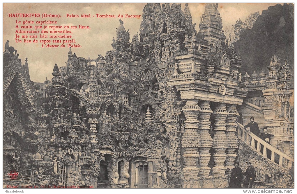 26 - Hauterives - LOT DE 8 cpa - Palais ideal - toutes les cartes sont scannées