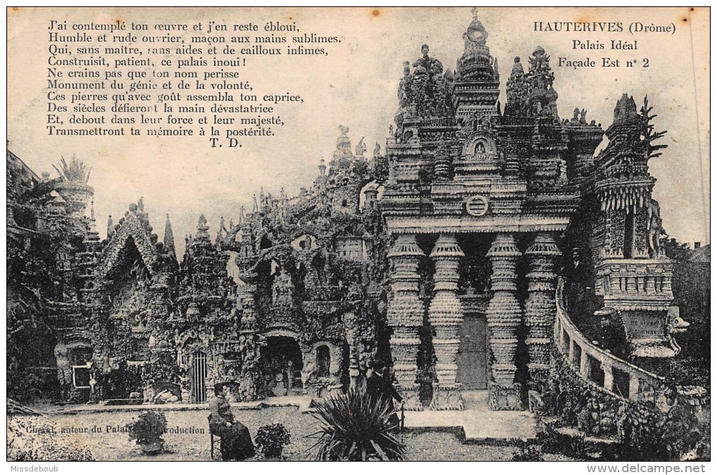 26 - Hauterives - LOT DE 8 cpa - Palais ideal - toutes les cartes sont scannées