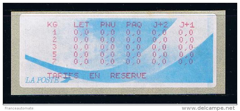 ATM, LSA, CROUZET, COMETE, TABLE DES TARIFS EN RESERVE A 0. DE PLUS DE 500 Gr. - 1981-84 Types « LS » & « LSA » (prototypes)