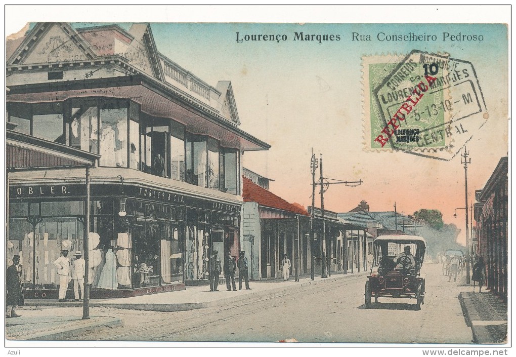 MOZAMBIQUE - Louranço Marques, Rua Conselheiro Pedroso - Carte En L'état - Mozambique