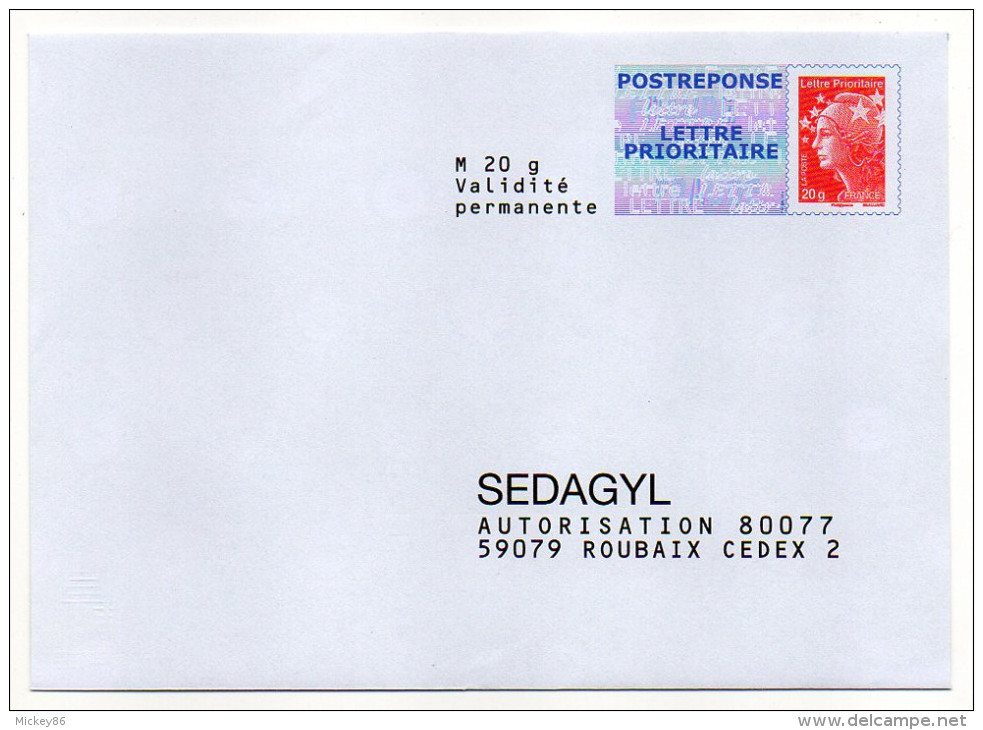 PAP REPONSE--Beaujard--SEDAGYL--Lot 13P249  Interne N° NF 316/12--NEUF - PAP: Antwort/Beaujard