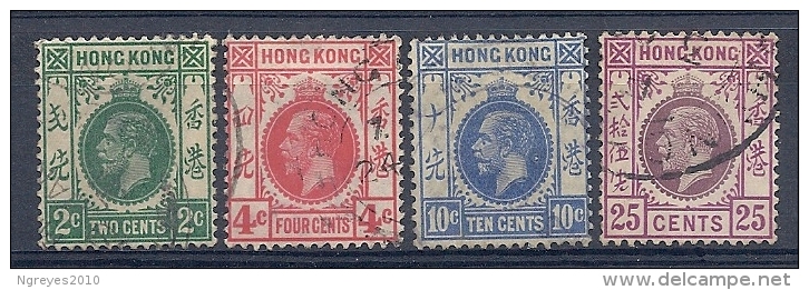 140020373  HONG  KONG  YVERT  Nº  119/120/123/125 - Usati