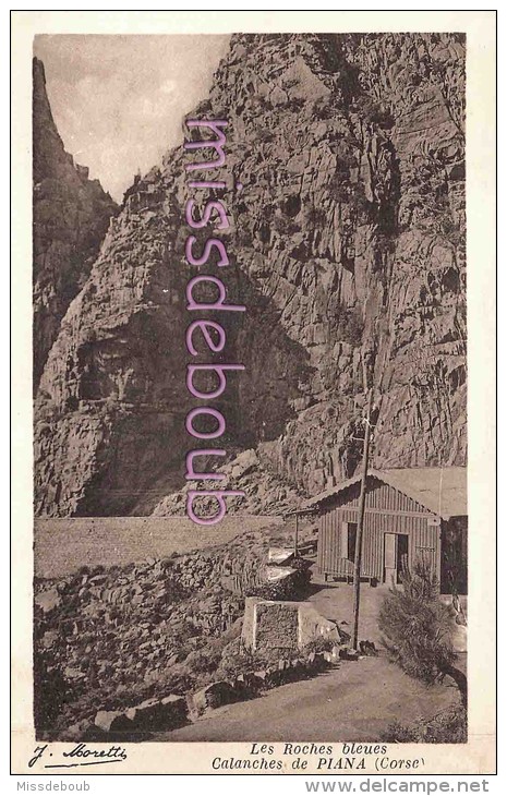 20- 2A - CORSE - PIANA - CPSM - Les Roches Bleues Calanches - Editions Moretti - Dos Vierge -2scans - Autres & Non Classés