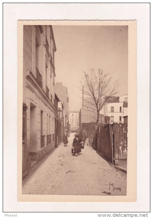 PARIS XX° : Quartier De Charonne : Vieille Rue Près Du Cimetière Du Père Lachaise (un Peu Animée) - Arrondissement: 20