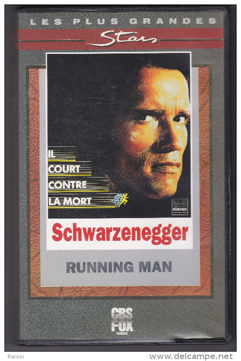 Running Man Il Court Contre La Mort Schwarzenegger   Stars  CPS Fox Video 38 VHS Secam 5447 15  BE - Fantascienza E Fanstasy