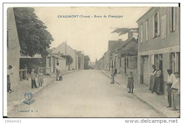 Chaumont(Yonne) Route De Champigny - Autres & Non Classés