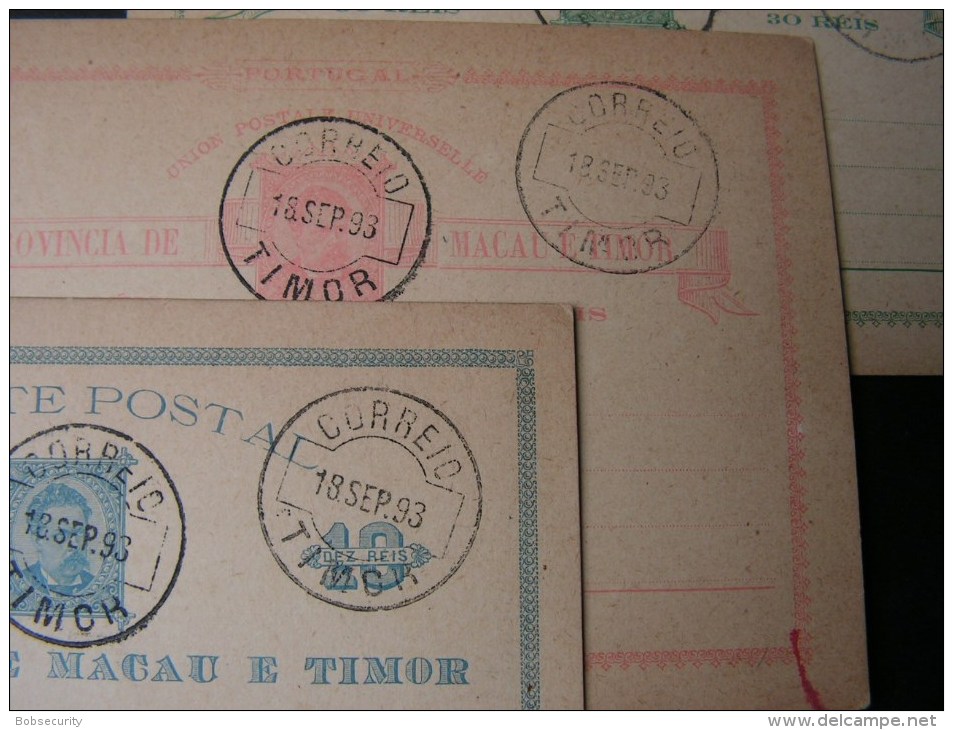 == Timor Lot 3 Old Cards  1893 - Timor