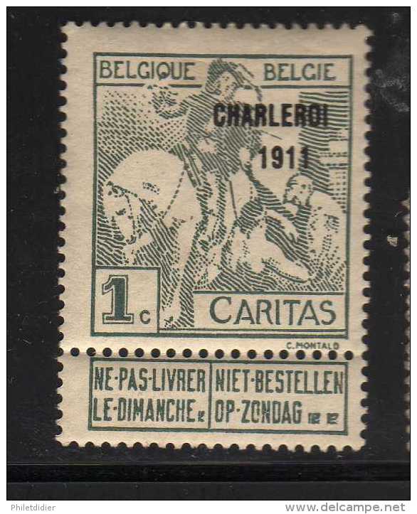 CARITAS N° 100 NEUF AVEC CHARNIERE - 1910-1911 Caritas