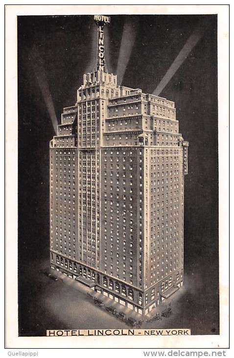 03029 "HOTEL LINCOLN - NEW YORK"  CART. NON  SPED. - Bar, Alberghi & Ristoranti