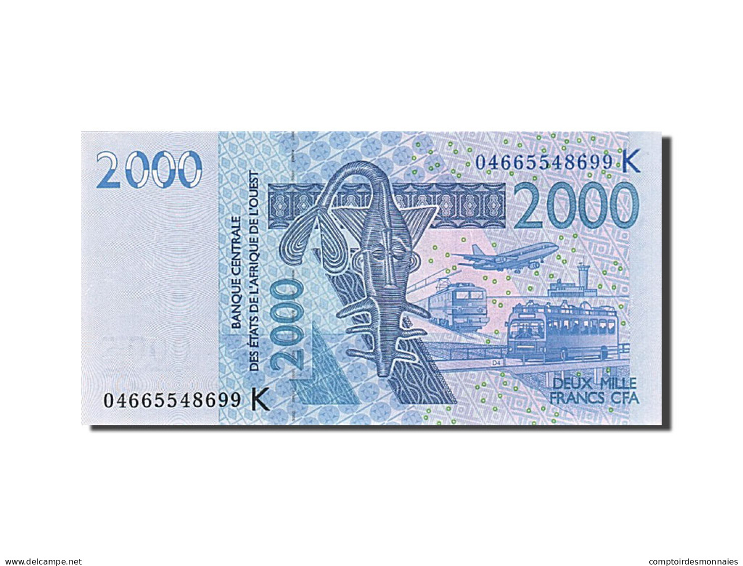 Billet, West African States, 2000 Francs, 2003, NEUF - Otros – Africa