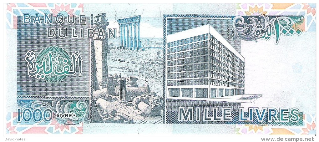 Lebanon - Pick 69 - 1000 Livres 1988 - Unc - Libano