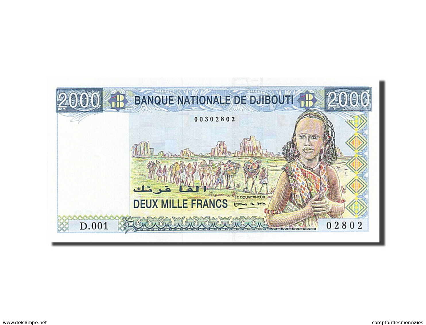 Billet, Djibouti, 2000 Francs, 2005, NEUF - Djibouti