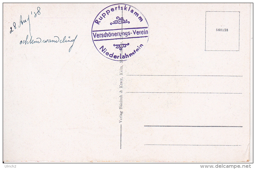 AK  Niederlahnstein Am Rhein - Die Ruppertsklamm - Stempel Ruppertsklamm Verschönerungs-Verein - 1938 (20291) - Lahnstein