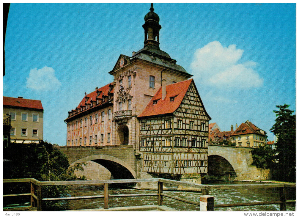 BAMBERG   ALTES  RATHAUS  ERBAUT IM 14 JAHRHUNDERT    (NUOVA) - Bamberg