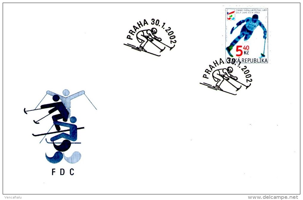 Czech Republic 2002 -  FDC - Winter 2002: Salt Lake City - Paralympic