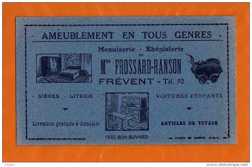 BUVARD : Ameublement Literie Voitures Enfants FROSSARD FREVENT Bleu - Enfants