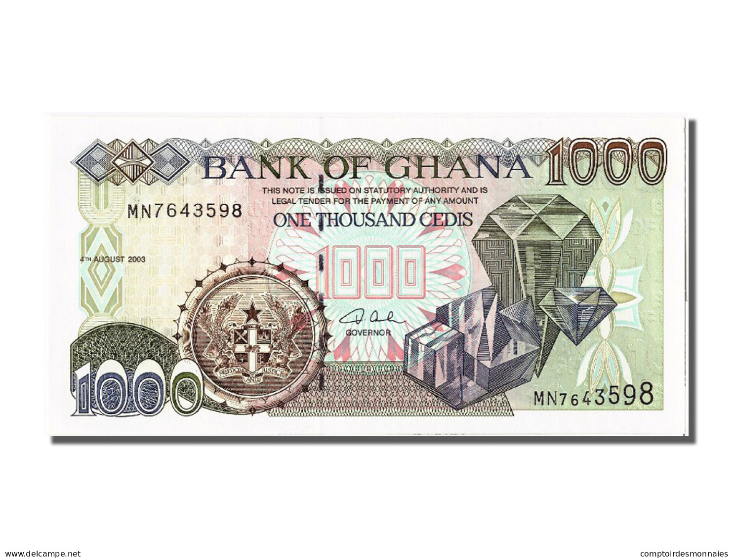 Billet, Ghana, 1000 Cedis, 1996, 2003-08-04, NEUF - Ghana