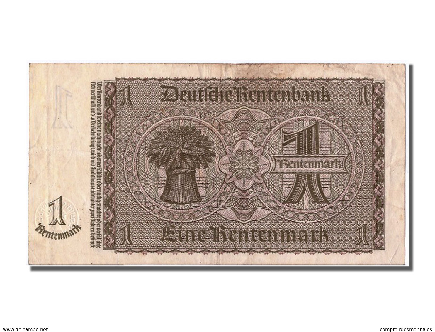 Billet, Allemagne, 1 Rentenmark, 1937, 1937-01-30, TTB - 1 Rentenmark